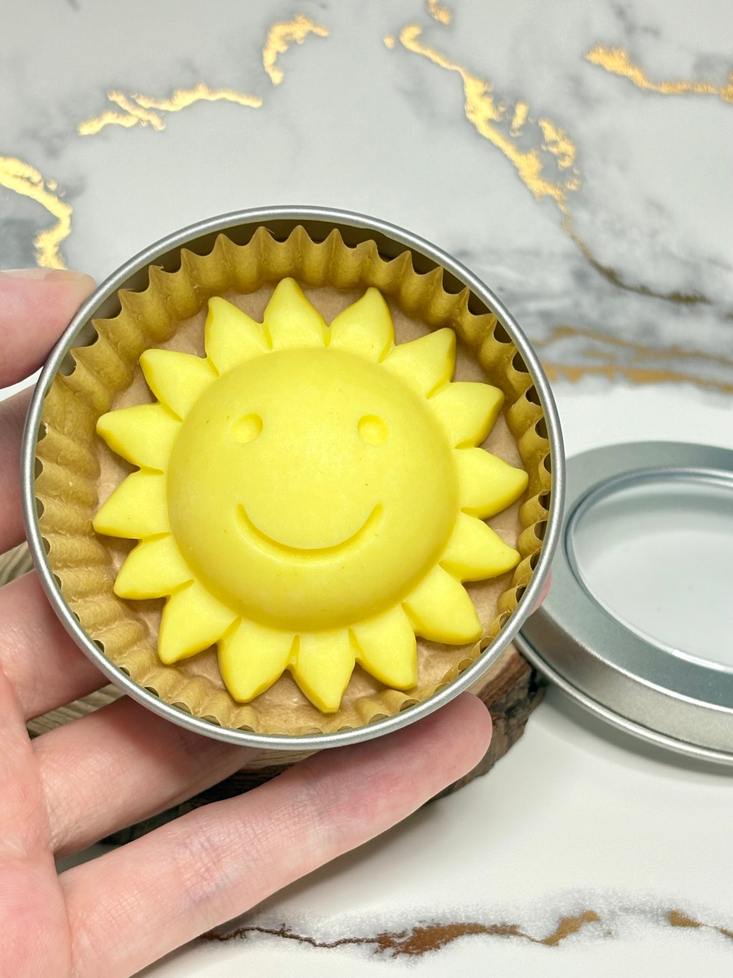Citrus Sunshine Lotion Bar with Mango Butter, Kokum Butter, Turmeric, & Jojoba Oil