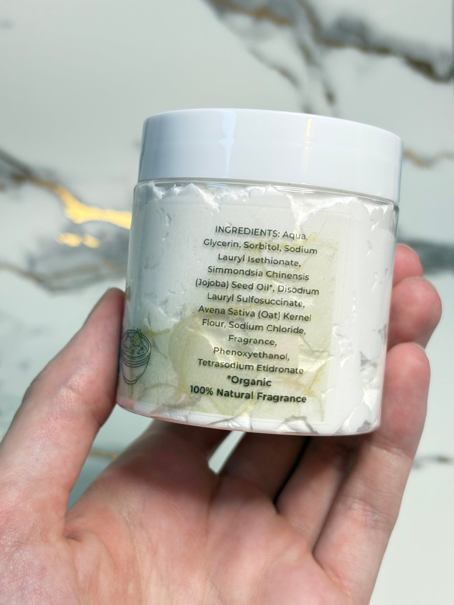 Oatmeal & Wildflower Nectar Whipped Soap, Naturally Scented, 4 oz