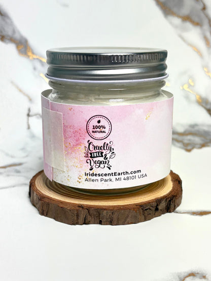 Strawberry Cupcake Whipped Body Butter - All Natural with Organic Shea Butter, Jojoba Oil, Sunflower Oil, Argan Oil, and Mango Butter
