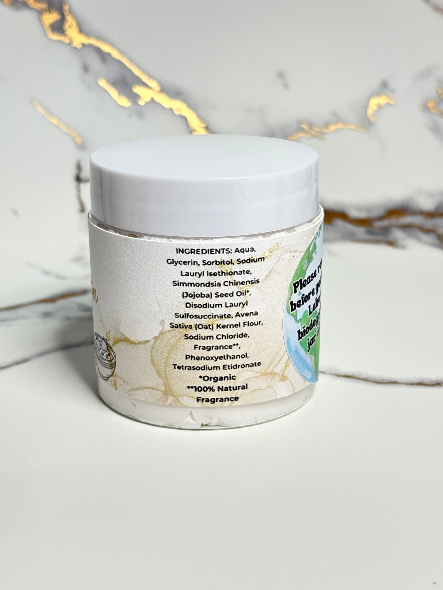 Oatmeal & Wildflower Nectar Whipped Soap, Naturally Scented, 4 oz