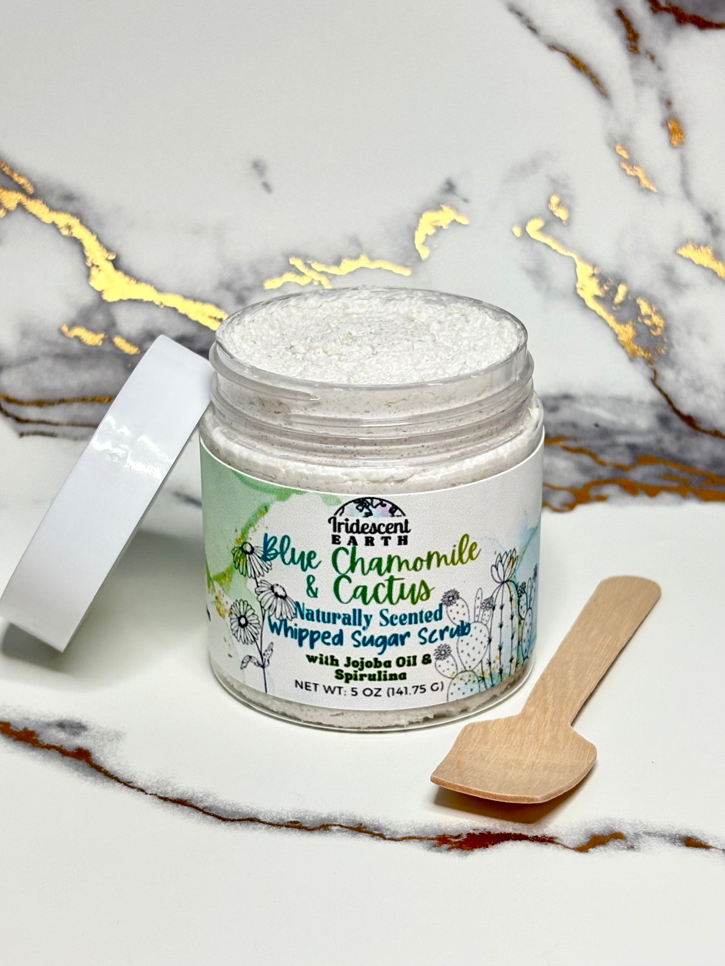 Chamomile & Cactus Scented Sugar Scrub - Whipped & Moisturizing