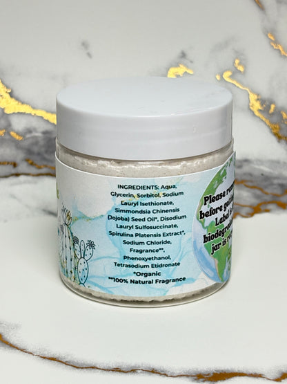Chamomile & Cactus Scented Sugar Scrub - Whipped & Moisturizing